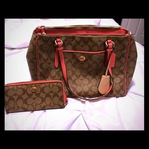 Large Coach Bag and Wallet